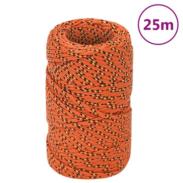 vidaXL Veneköysi oranssi 2 mm 25 m polypropeeni