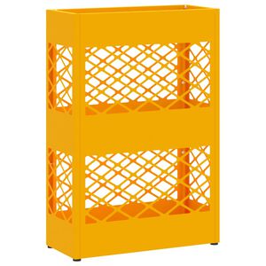 vidaXL Sateenvarjoteline Sinapinkeltainen 28 x 12 x 41 cm Ter&auml;s