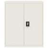 vidaXL Arkistokaappi valkoinen 90x40x105 cm teräs