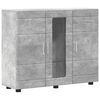 vidaXL puinen kaappi Betoni Harmaa 88,5 x 30,5 x 73 cm Tekninen puu