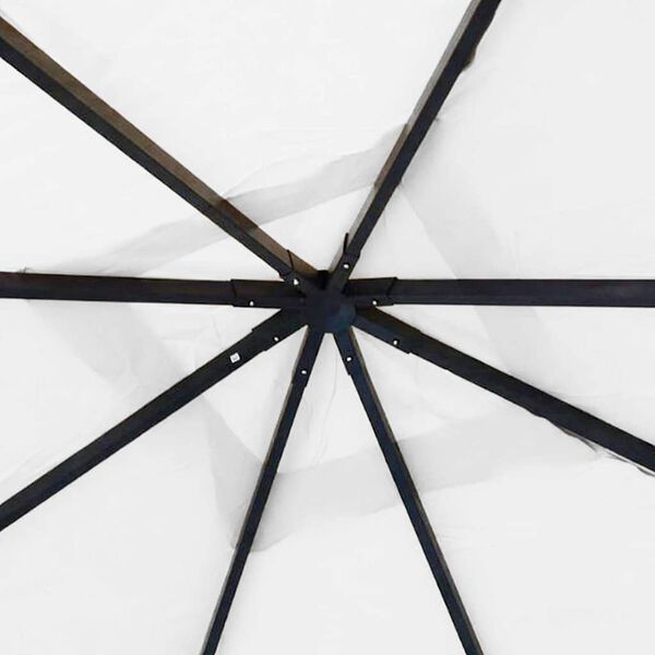 vidaXL Huvimaja 4x4x3 m valkoinen 180 g/m&sup2;