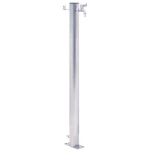 vidaXL Puutarhan vesipylv&auml;s 40 cm ruostumaton ter&auml;s py&ouml;re&auml;