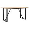 vidaXL Ruokap&ouml;yt&auml; O-runko 140x80x75,5 cm t&auml;ysi m&auml;nty ja ter&auml;st&auml;