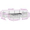 vidaXL Ulkosohvakokoelma 5 pcs Luonnollinen Tihe&auml; akasiapuu