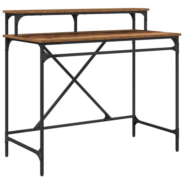 vidaXL P&ouml;yt&auml; Vanha Puu 100 x 50 x 90 cm Tekninen puu