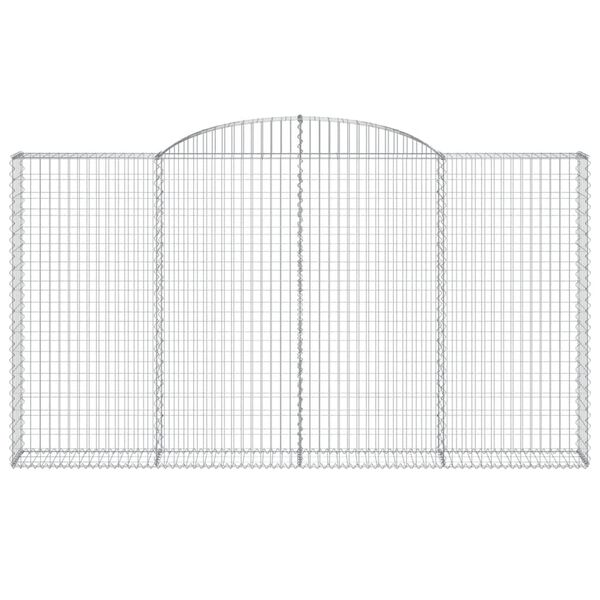 vidaXL Kaarevat kivikorit 9 kpl 300x30x160/180 cm galvanoitu rauta