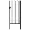 vidaXL Aitausportti BOXTEL 103 x 250 cm Jauhemaalattu Ter&auml;s Harmaa