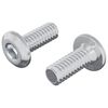 vidaXL P&auml;&auml;tylukitusruuvi 2 pcs Hopea M6 x 15 mm Ter&auml;s