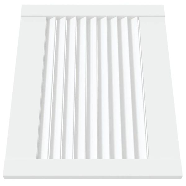 vidaXL Kaapin ovet sälemuotoilu 4 kpl valk. 39,5x49,4 cm täysi mänty