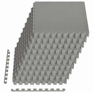 vidaXL Uima-allas maamatto 40 pcs Harmaa 14,4 m&sup2; EVA-vaahtoa