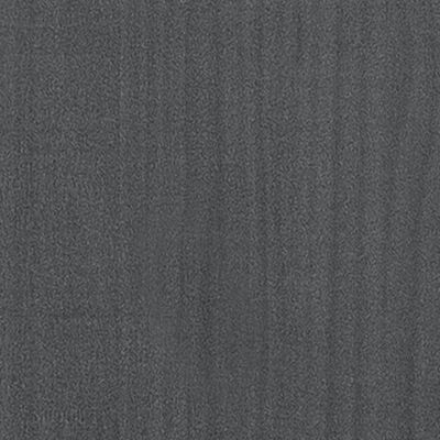 vidaXL Puutarhan kukkalaatikko harmaa 31x31x70 cm täysi mänty