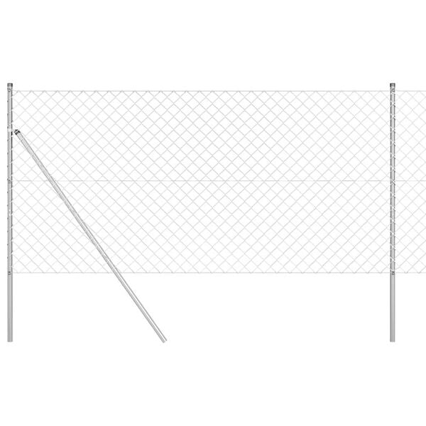 vidaXL Aitalatu Hopea 10 x 1,2 m (60 x 60 mm verkko) Ter&auml;s