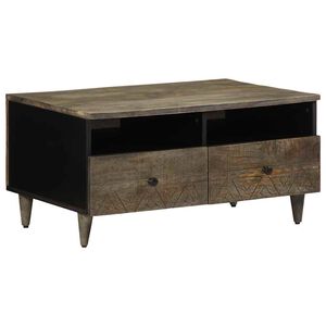 vidaXL sohvap&ouml;yt&auml; vaaleanharmaa 80x54x40 cm massiivipuu mango