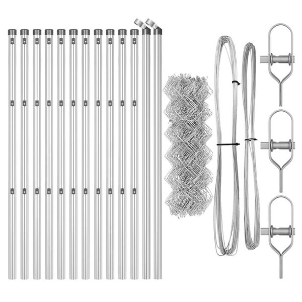 vidaXL Aitalatu Hopea 25 x 0,6 m (40 x 40 mm verkko) Ter&auml;s