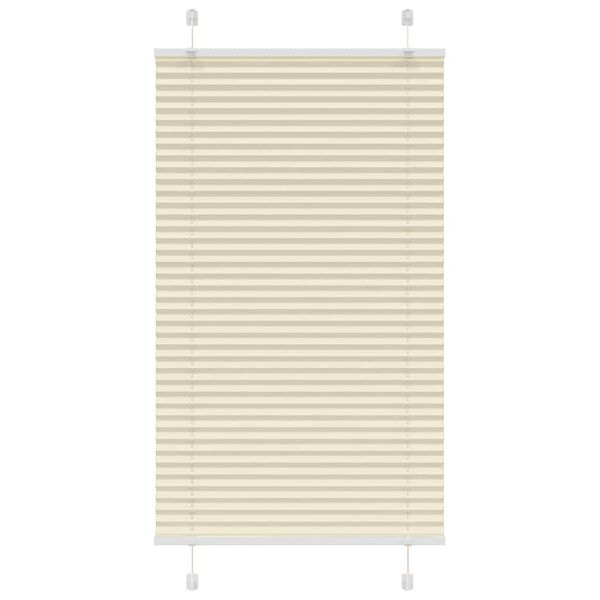 vidaXL laskostettu Blind Cream 75x100 cm Kankaan leveys 74,4 cm