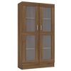 vidaXL Vitriinikaappi ruskea tammi 82,5x30,5x150 cm tekninen puu