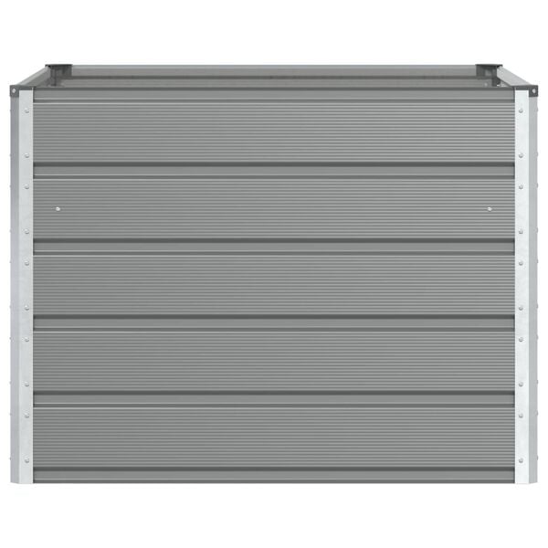 vidaXL Kukkalaatikko Vaaleanharmaa 100 x 100 x 75 cm Ter&auml;s