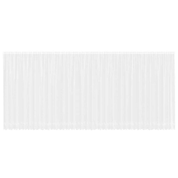 vidaXL Verkkoverho verhoilla Valkoinen 220 x 900 cm Polyesteri