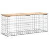 vidaXL Puutarhapenkki kivikori tyyli 103x31,5x42 cm t&auml;ysi m&auml;nty