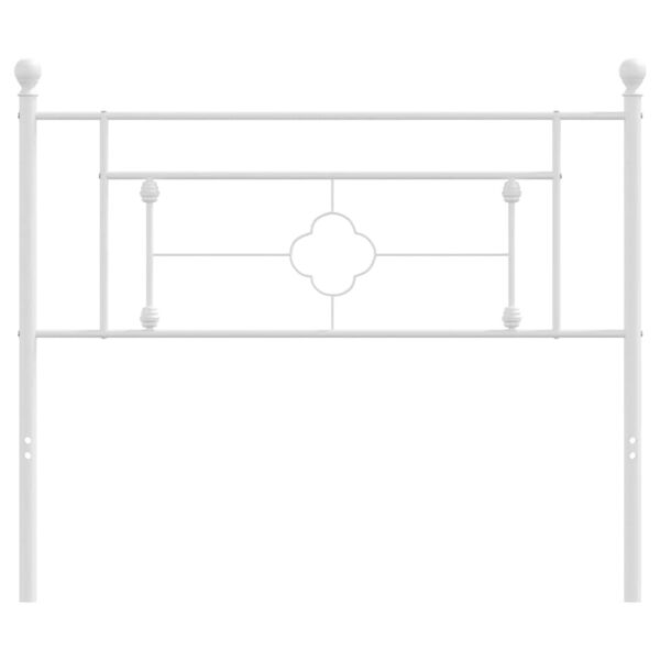 vidaXL Metallinen vaihtop&auml;&auml;ty valkoinen 107 cm