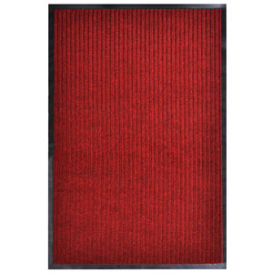 vidaXL Ovimatto punainen 117x220 cm PVC