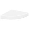 vidaXL Kelluva kulmahylly valkoinen 25x25x3,8 cm MDF