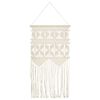 vidaXL Macrame sein&auml;koriste 40x80 cm puuvilla