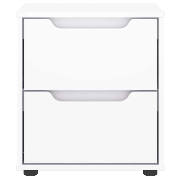 vidaXL Y&ouml;p&ouml;yt&auml; VISNES valkoinen 45x40x50 cm tekninen puu