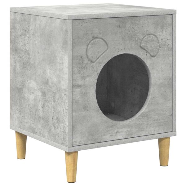 vidaXL Kissatalo Betoni 42,5 x 40 x 53 cm Tekninen puu
