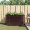 vidaXL Puutarhan Korotettu Kukkalaatikko Ruskea 160 x 80 x 81 cm Ter&auml;s