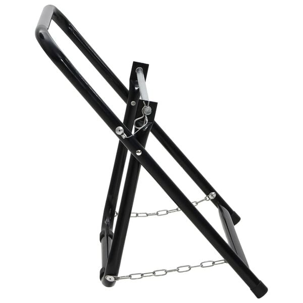 vidaXL Letkukelak&auml;rry 48 cm 45 kg musta jauhemaalattu ter&auml;s