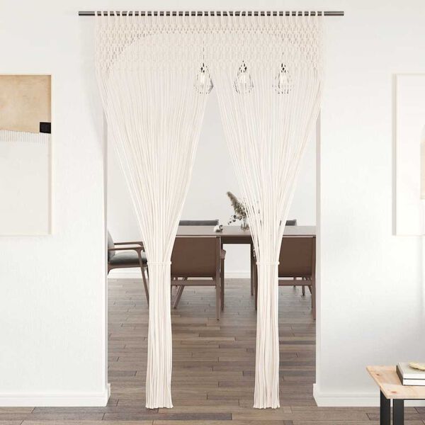 vidaXL Macrame verho 140x240 cm puuvilla