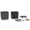 LECHUZA Kukkalaatikko CUBE Cottage 50 ALL-IN-ONE graniitti