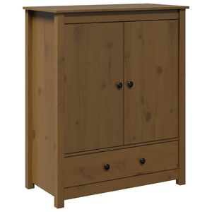 vidaXL Kaappi hunajanruskea 83x41,5x100 cm t&auml;ysi m&auml;nty