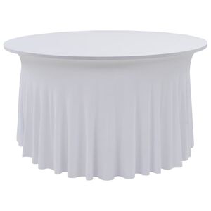 vidaXL Venyv&auml;t p&ouml;yt&auml;liinat 2 kpl helmalla 150 x 74 cm valkoinen