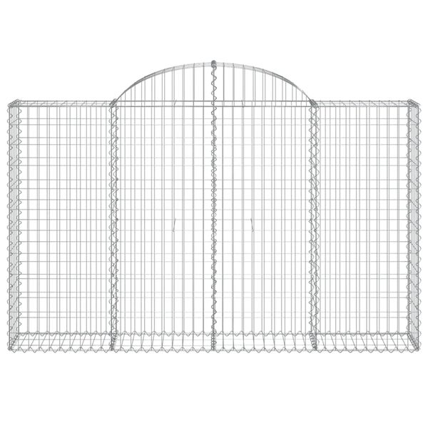 vidaXL Kaarevat kivikorit 30 kpl 200x30x120/140 cm galvanoitu rauta