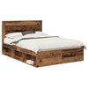 vidaXL S&auml;ngyn runko p&auml;&auml;tyll&auml; Vanha puu 5FT King Size Massiivinen m&auml;nty
