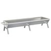 vidaXL Grillialusta hopea 158x42x31 cm ruostumaton ter&auml;s