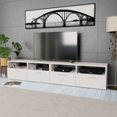 vidaXL TV-tasot 2 kpl tekninen puu 95x35x36 cm valkoinen