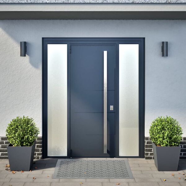 vidaXL Puutarhakukkalaatikot 2 kpl antrasiitti 40x40x40 cm teräs