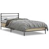 vidaXL S&auml;ngynrunko Sonoma-tammi 75x190 cm tekninen puu ja metalli