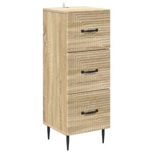 vidaXL Laatikkokaappi Sonoma-tammi 33 x 34,5 x 89,5 cm Tekninen puu