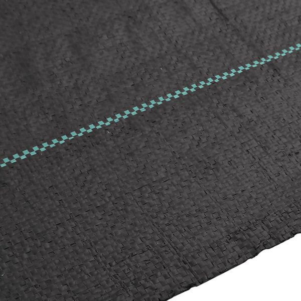 vidaXL Rikkaruohomatto musta 1x150 m PP