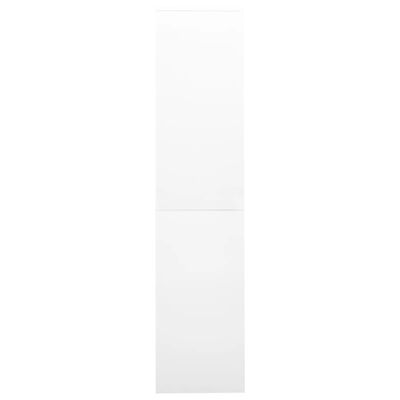vidaXL Toimistokaappi liukuovella valkoinen 90x40x180 cm teräs