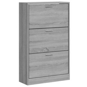 vidaXL Kenk&auml;kaappi harmaa Sonoma 63x24x103 cm tekninen puu