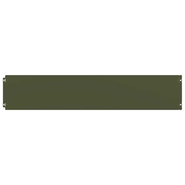 vidaXL Nurmikon reunalistat 10 kpl Oliivinvihre&auml; Kylm&auml;valssattu ter&auml;s