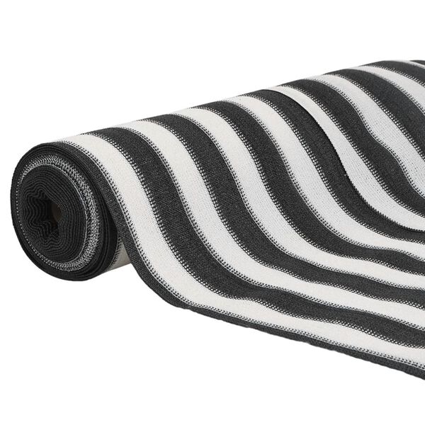 vidaXL Näkösuoja antrasiitti ja valkoinen 1,5x50 m HDPE 75 g/m²