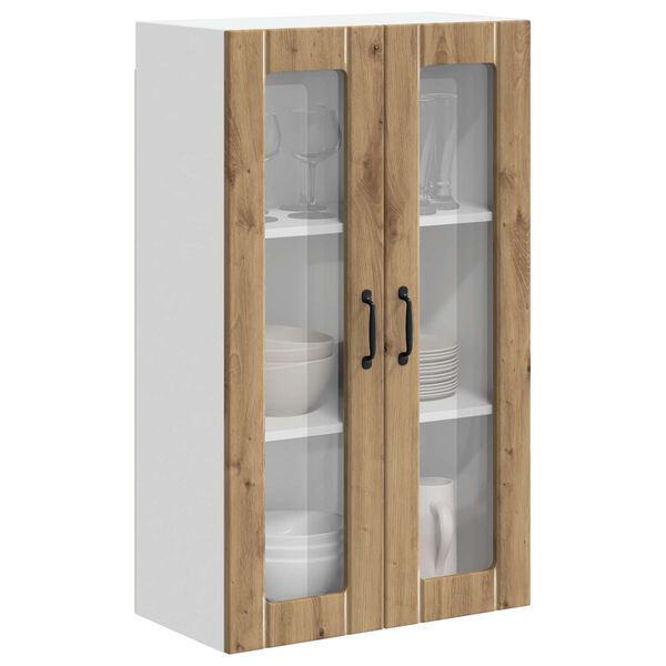 vidaXL Keitti&ouml;n sein&auml;kaappi ovella Artisan tammi 60 x 31 x 100 cm