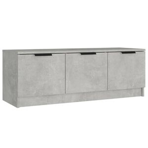 vidaXL TV-taso betoninharmaa 102x35x36,5 cm tekninen puu