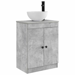 vidaXL Kylpyhuoneen allas Betoninharmaa 54 x 35 x 83 cm Tekninen puu